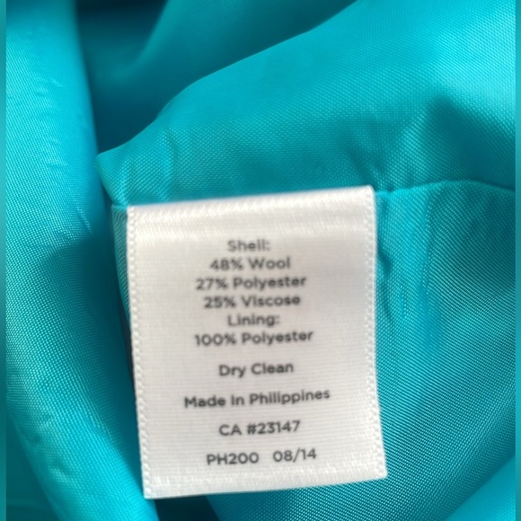 Talbots Petites blue houndstooth skirt with pockets - Picture 8 of 10